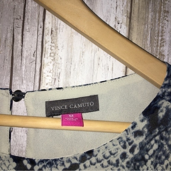 Vince Camuto Snake Print Blouse - Picture 4 of 4